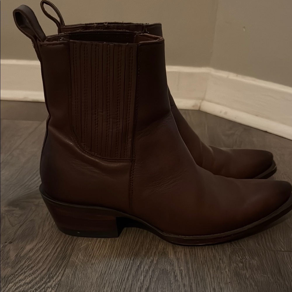 Tecovas Brown Ankle Boots Chelsea Style